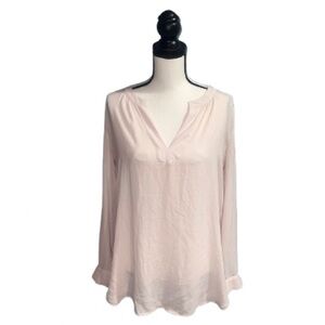 Loft- blush pink shirt
